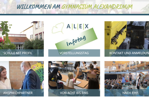 Website Gymnasium Alexandrinum Coburg