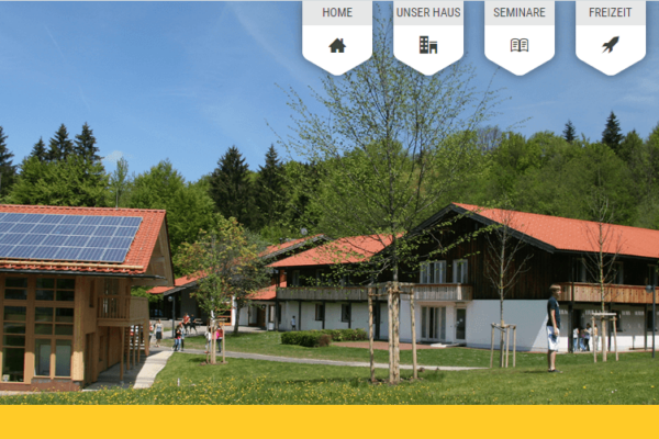 Website für Ferien- und Bildungszentrum Siegsdorf
