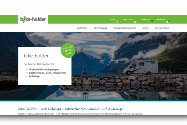 Bike Holder – Webshop, WaWi und Produktionsverwaltung